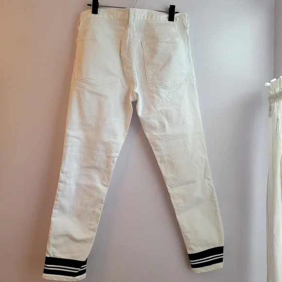 J. Crew White Denim Cropped Jeans Size 30 - Picture 2 of 6